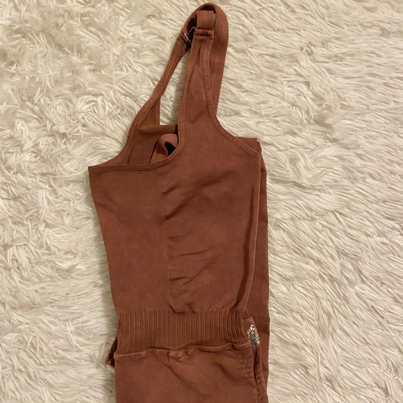 Free People Movement Good Karma Onesie/Jumpsuit Nutmeg - Picture 8 of 16